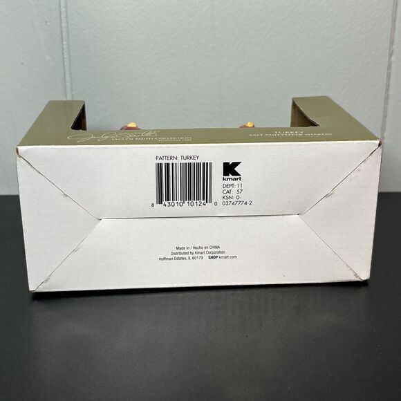 Thanksgiving Turkey Salt And Pepper Shakers Jaclyn Smith Collection Hand Painted - Picture 8 of 9